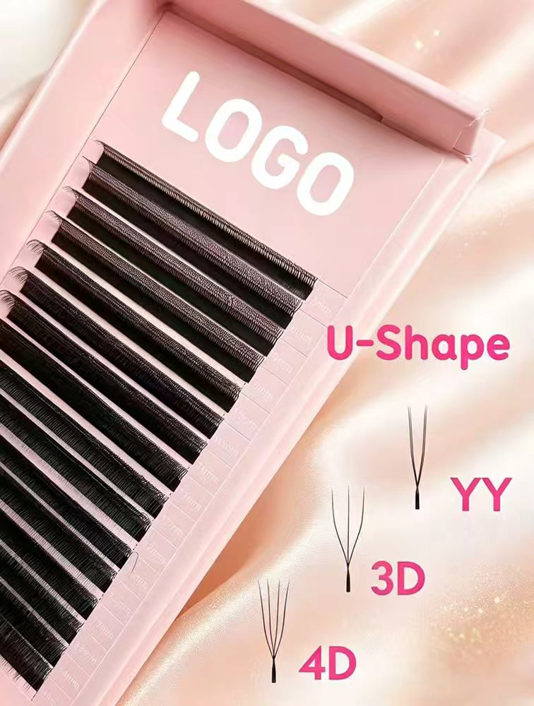 Wholesale Vegan Eyelash Extensions | YY W U Shape CC Volume | Natural Matte Look | Custom Logo Available