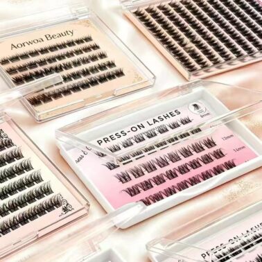 Glue-Free Cluster Lashes 0.05mm | Lightweight DIY Eyelash Extensions with Adhesive Strip | Natural & Reusable | Wholesale